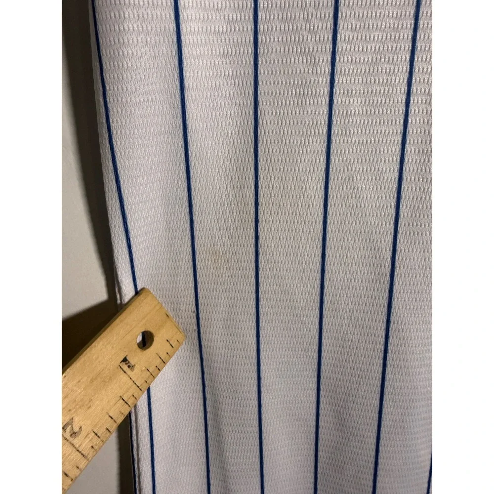 Nike Chicago Cubs Pinstripe Baseball Jersey Kids Small 8 Gioia 5 White Blue